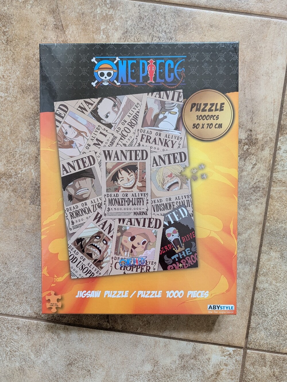 One Piece Wanted Posters 1000 Piece Puzzle NEW